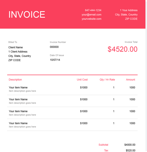 InvoiceWriter - Make-invoice-web